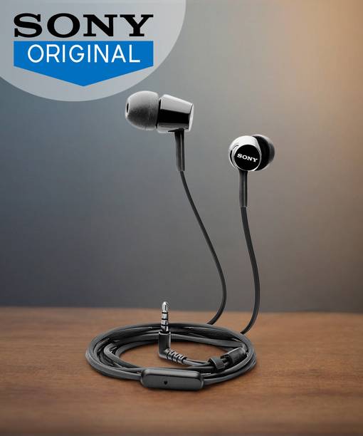 Sony EX155 Wired Headset (Black, In the Ear)