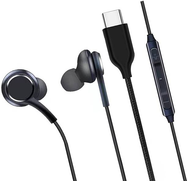 snowbudy Type C Earphones for S21 Ultra USB C Earbuds Magnetic HiFi Stereo Digital Wired