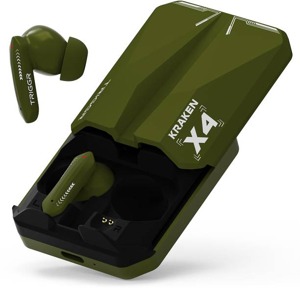 TRIGGR Kraken X4 with 13mm Drivers, 40ms Latency, ENC, 60H Battery, Rubber Finish, v5.4 Bluetooth