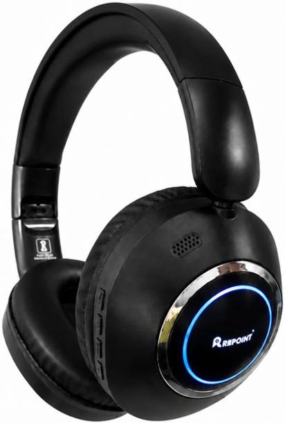 REPOINT Wireless Bluetooth Headphones V6.0 20H Playtime Deep Bass Black Bluetooth
