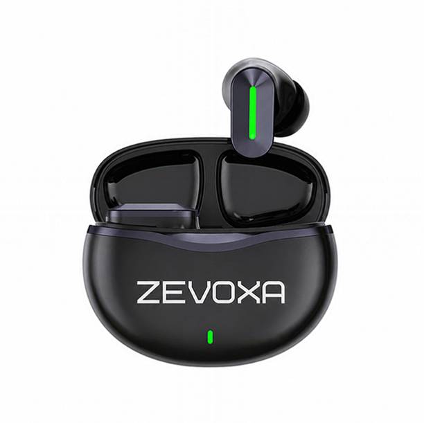 ZEVOXA FlyPods Immersive Dolby Audio 3D Soundstage Deep Bass Wireless Earbud (Black33) Bluetooth