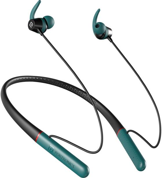 Portronics Harmonics X2 In Ear Headphone With 40Hr Playtime,Type C fast Charging Bluetooth Headset