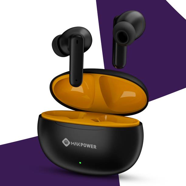 MAK POWER 40 Hours Music, TWS Earbuds with Clear Audio and Touch Control, Pure Tone Audio Bluetooth