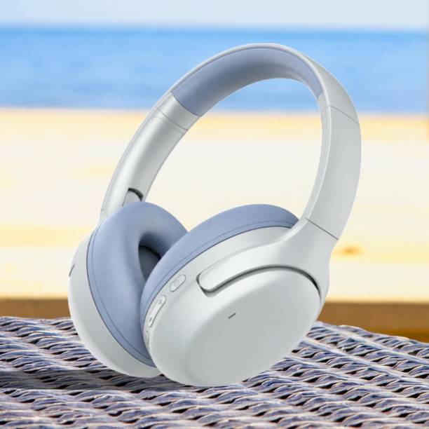 MECKWELL 40H Play Super Bass ANC BT Wireless Headphone with Mic Foldable Design & Aux P07 Bluetooth & Wired