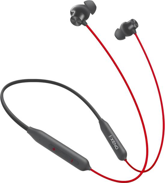 Bxeno Bullets C2 - MAGNETIC POWER OFF/ON 48Hr Playtime Headphone Neckband (RED7) Bluetooth