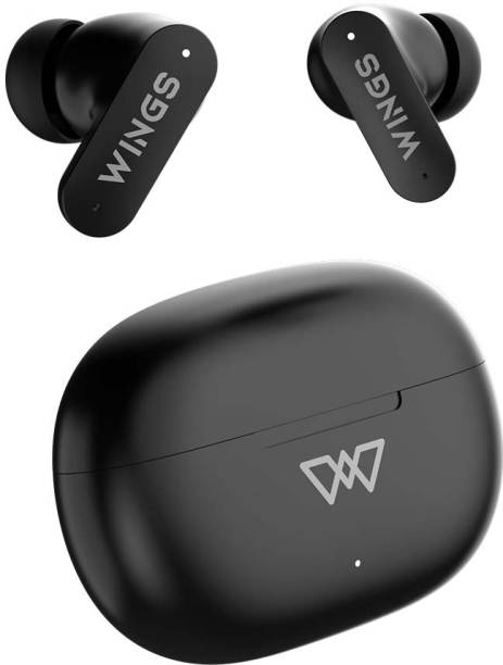 Wings Phantom 315 Earbuds with 40 hrs Battery Backup, ENC Mic Game Mode Bluetooth Headset
