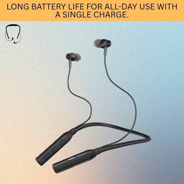 GUGGU Candy Neckband Bluetooth Heasphone, Upto 100 hrs Playback & High Bass SoundQ33 Bluetooth