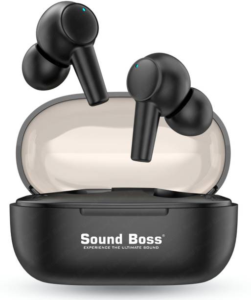Sound Boss Flow Beatz 35H Playtime |ENC|Type-C Fast Charging|Dynamic Sound|Smart Touch Bluetooth
