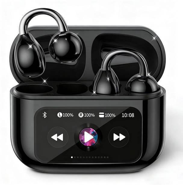 AiFit BT 6.0 Open Ear Sports Earbuds LED Display Deep Bass Headphones Bluetooth