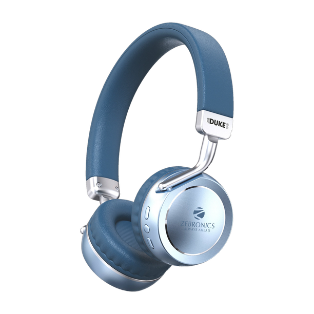 ZEBRONICS Zeb-Duke 2, with 60h Backup, BT v5.4, Gaming Mode, ENC, Deep Bass, Dual Pairing Bluetooth