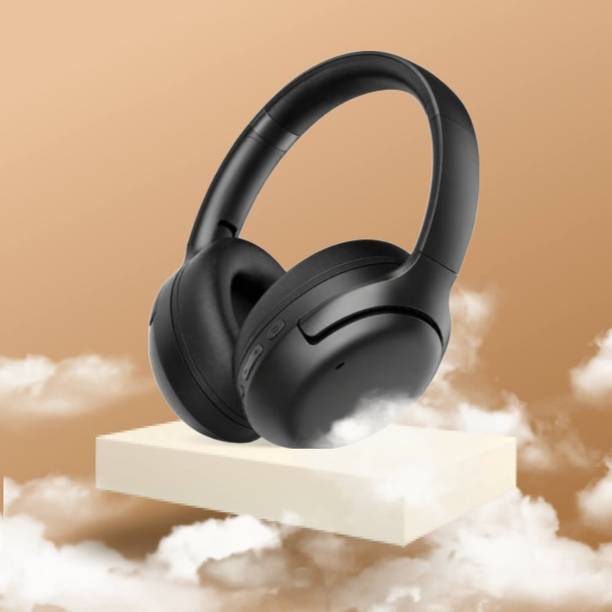 MECKWELL 40H Play Super Bass ANC BT Wireless Headphone with Mic Foldable Design & Aux P71 Bluetooth & Wired