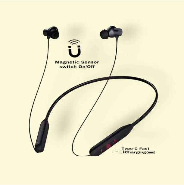 house of common Endurance Pro Neckband - Long-Lasting, Enhanced Bass, Comfort Fit_ZC Bluetooth & Wired