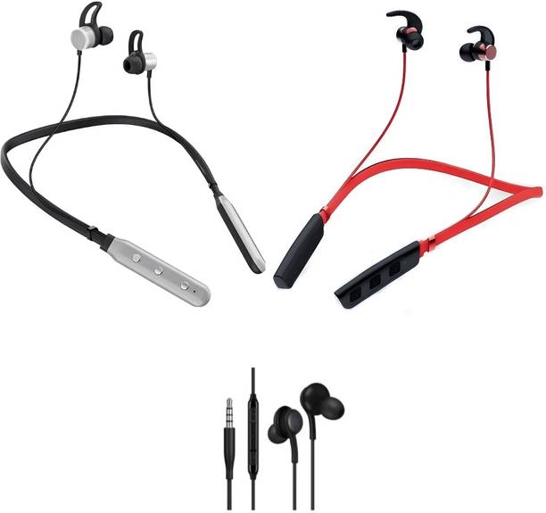 LEVELPLUS Bluetooth Music N1 & Buzz R1 With Akg Neckband Combo 45 Hours Playtime Bluetooth