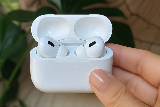 YEZZY BEZZY AirPods Pro 4GEN Bluetooth without Mic (White, True Wireless) Bluetooth without Mic