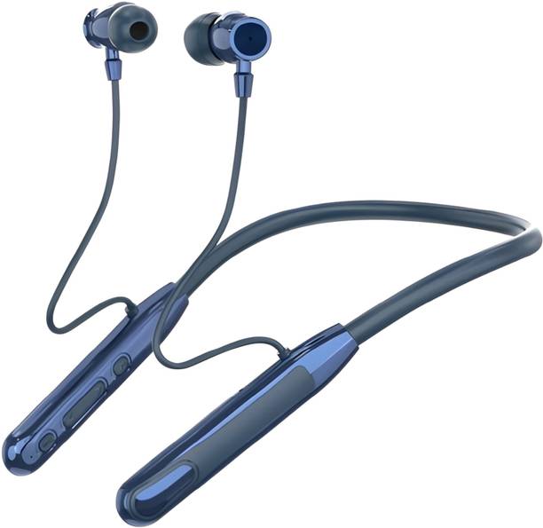 Bxeno Bluetooth Neckband Magnetic On/Off ,100H Battery|Gaming Low Latency|ENC2 Bluetooth