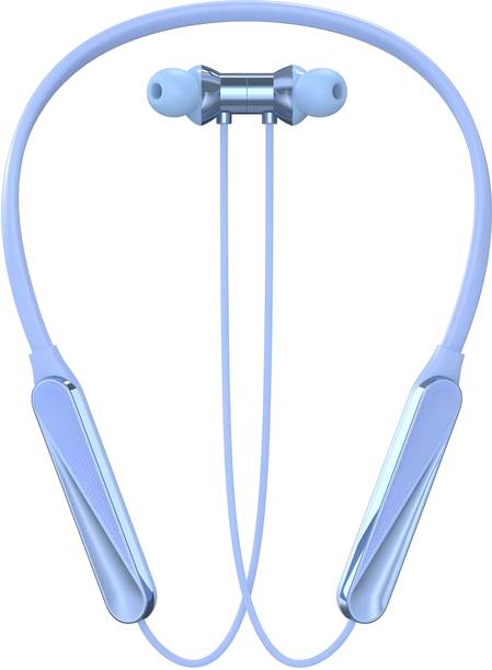 RED WIRED Bluetooth Headphone - 100Hours Playtime Wireless Neckband headphones Earphone-4 Bluetooth Gaming