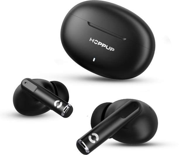 HOPPUP AirDoze S40 Earbuds with 13MM Drivers, 40H Playtime, Rage Mode,ENC & Type-C Bluetooth Headset