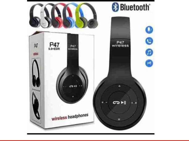 jinzs P47 Wireless Bluetooth Headphones with FM RadioE344 Bluetooth without Mic