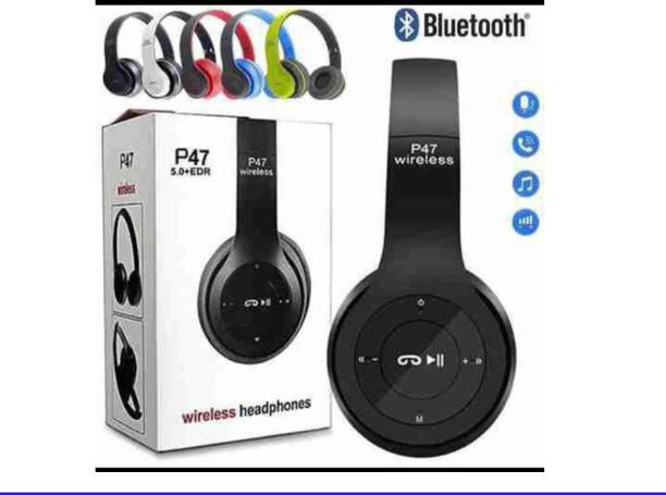 jinzs P47 Wireless Bluetooth Headphones with FM RadioE210 Bluetooth without Mic
