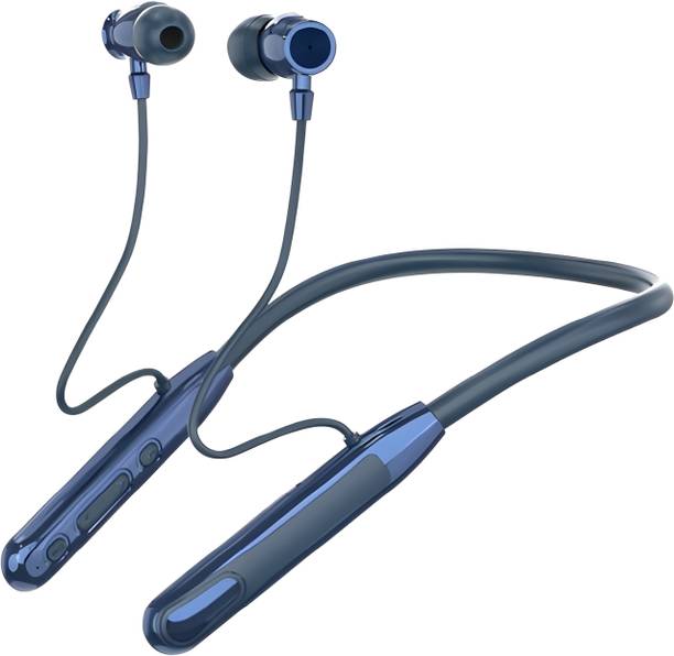 Bxeno Phantom Bluetooth Neckband Magnetic On/Off ,100H Battery|Gaming Low Latency|ENC9 Bluetooth