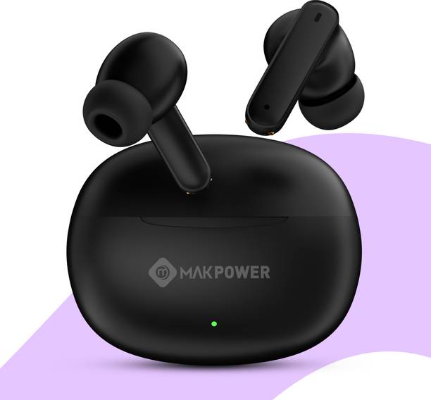 MAK POWER 40H Daily Play TWS Earbuds with Low Latency Mode, Clear Audio and Touch Control Bluetooth