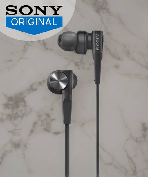 Sony XB55AP Wired Headset (Black, In the Ear)