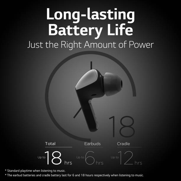 LG FN5U, Noise Isolation, UV Nano, IPX4, 18 Hrs Battery, Merdian Sound Bluetooth Headset
