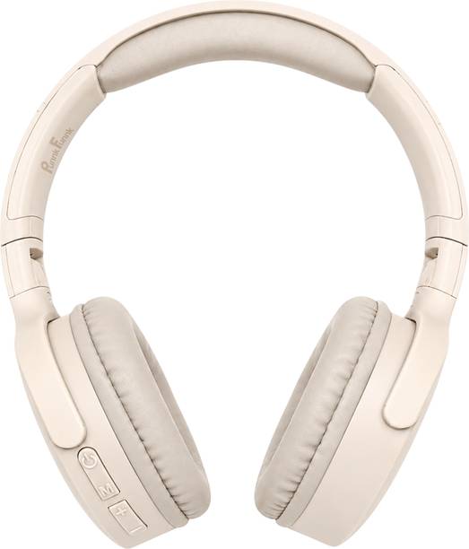 PunnkFunnk BeatXtra Wireless Bluetooth Headphones with 40H Playtime, Deep Bass & Mic & Aux Bluetooth