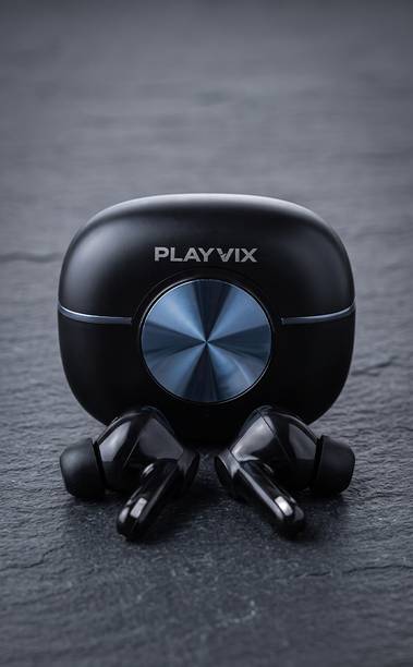 PLAYVIX Pixel Bluetooth 6.0 True Wireless Earbuds with 70H Playtime Bluetooth