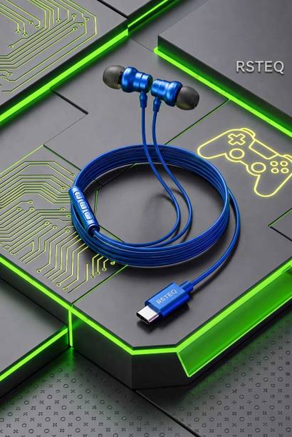RSTEQ C Type Magnetic Bud Wired Earphone With HD SoundB01 Wired Gaming