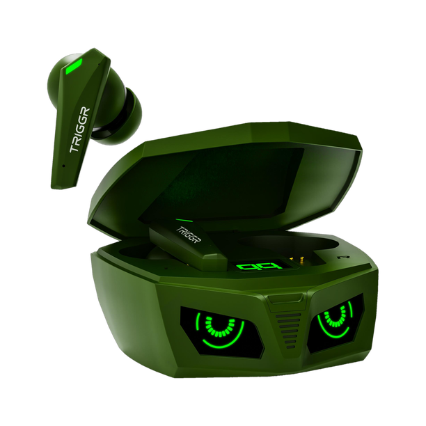 TRIGGR Kraken X1 with Battery Display, 40ms Latency, Quad Mic ENC, 40 Hr, v5.3 Bluetooth Gaming