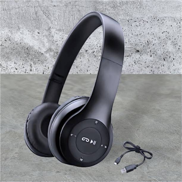 AIZINA HD Wireless Headphones with Mic & SD Card Slot, Extended Runtime_CW Bluetooth & Wired