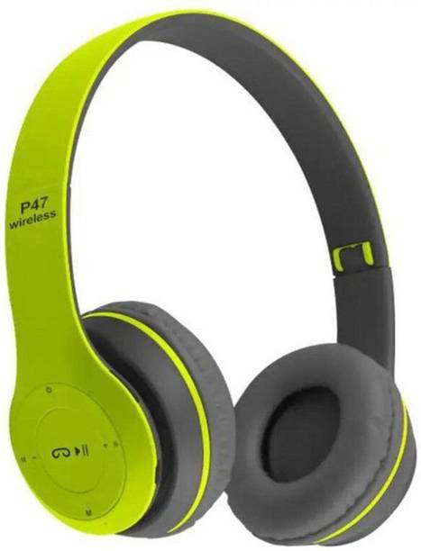 Garena P47 Wireless Bluetooth Headphones with Deep Bass, Foldable Design, FM Radio Bluetooth without Mic