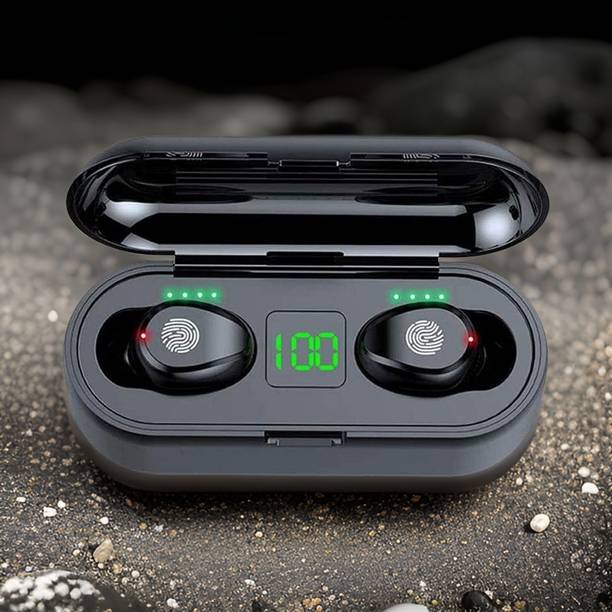YAROH P44_F9 48-Hour Playback TWS: HD Sound, Touch Controls, Water Resistant Bluetooth