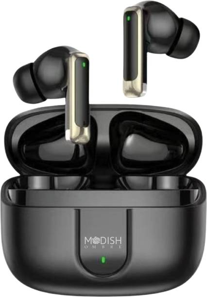 ModishOmbre DreamPods | 30H Backup | AI eNoiseCancellation | Dual Mic | Touch Ctrl Earbuds Bluetooth