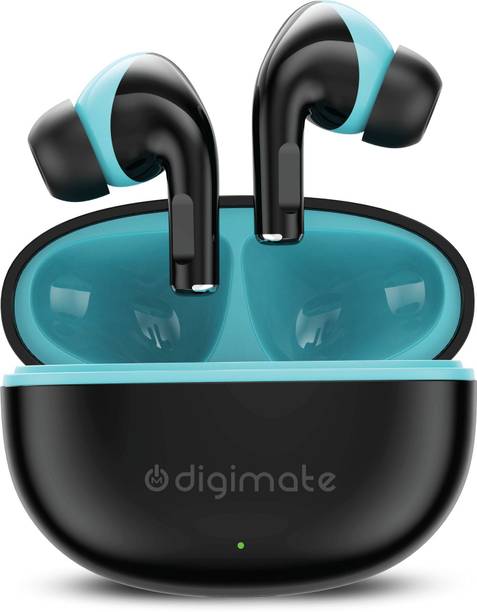 Digimate Sargam 120H Playtime 5.0 Bluetooth TWS Earbuds with Fast Charging HD Dual Mic Bluetooth