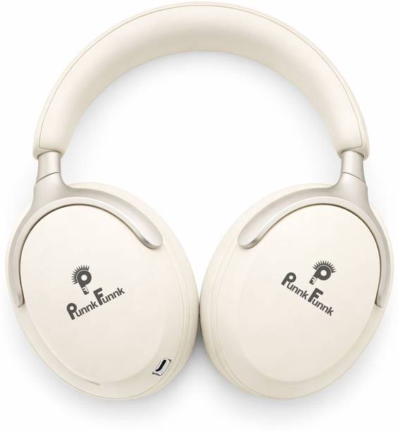 PunnkFunnk Super Bass Beast Mode Bluetooth Headset with 70 Hours Playback, 40ms Low Latency Bluetooth & Wired