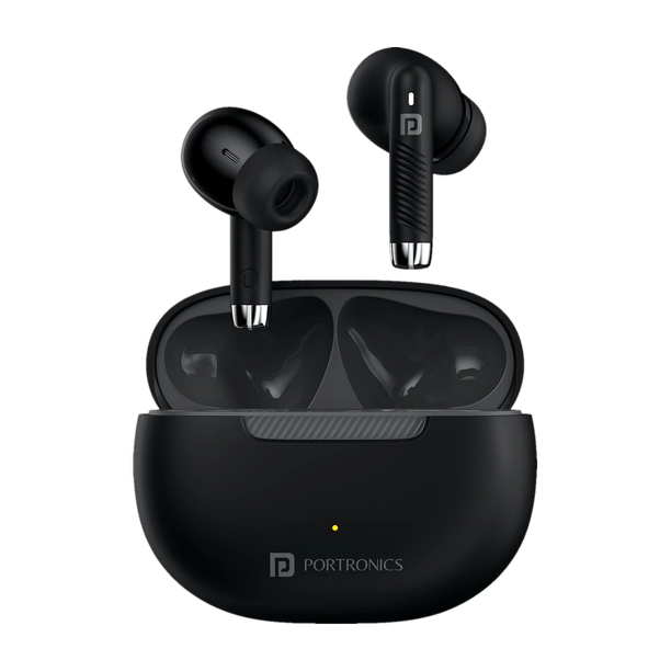 Portronics Harmonics Twins 32 in-Ear TWS Earbuds,HD Mic,30 Hours Playtime,Touch Control Bluetooth