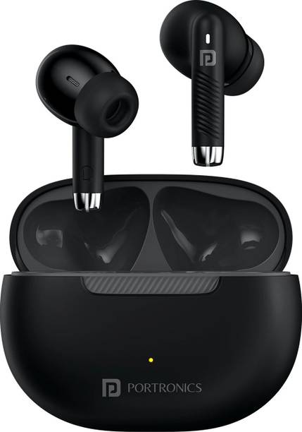 Portronics Harmonics Twins 32 in-Ear TWS Earbuds,HD Mic,30 Hours Playtime,Touch Control Bluetooth
