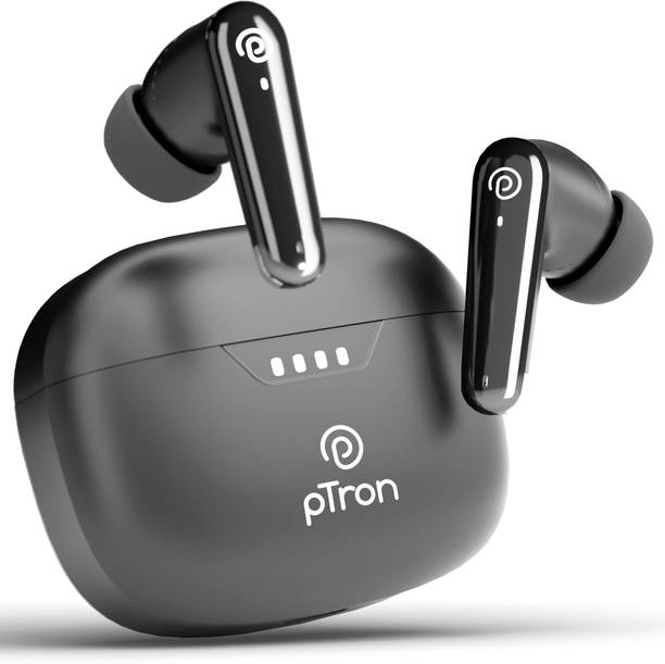 PTron Basspods Tour - AI ENC Calls,45hrs Playback,Pristine Audio, 50ms Low Latency Bluetooth