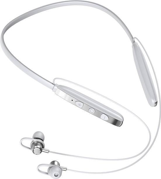 IZWI PC-125 Dilbar - 48 Hours Playtime Bluetooth Headphone Neckband Earphone (WHT1) Bluetooth