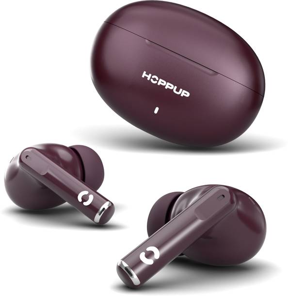 HOPPUP AirDoze S40 Earbuds with 13MM Drivers, 40H Playtime, Rage Mode,ENC & Type-C Bluetooth