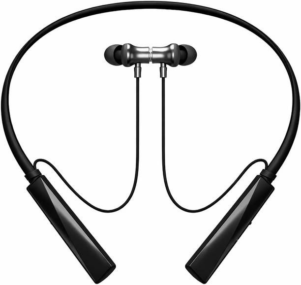 SB Bluetooth 5.3 Wireless Neckband 40H Battery, IP65, 13mm Bass Bluetooth