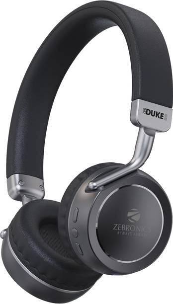 ZEBRONICS Zeb-Duke 2, with 60h Backup, BT v5.4 Mode, ENC, Deep Bass, Dual Pairing Bluetooth Gaming