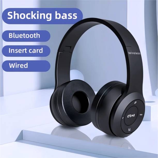 house of common Portable Folding Wireless with Titanium Bass Shell_6H Bluetooth & Wired
