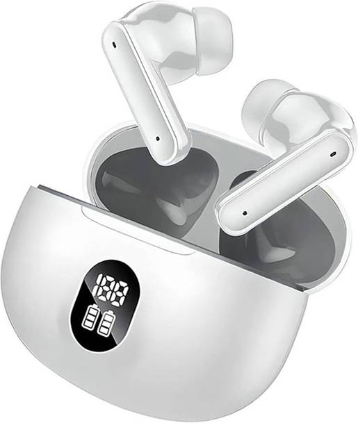 Qvee Earbuds 60 HRS Playback, UltraPods Bluetooth Wireless Earphones Mic High Bass-18 Bluetooth