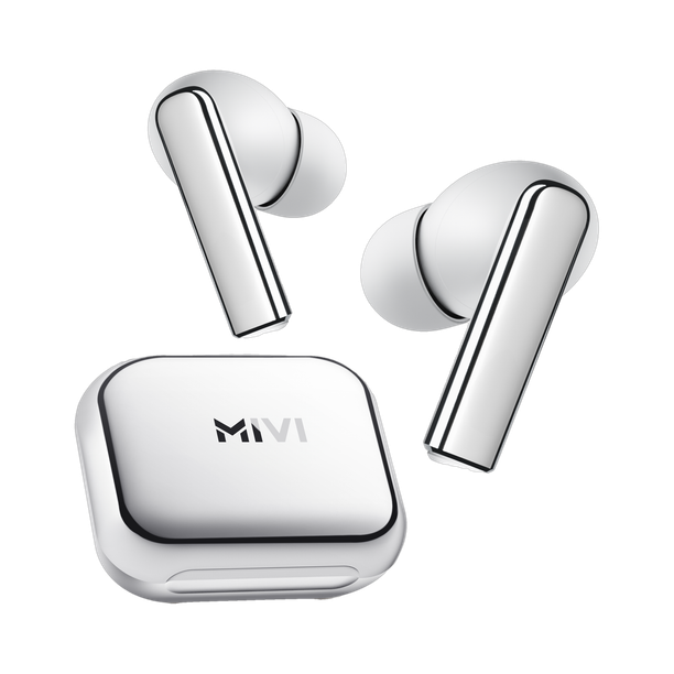 Mivi DuoPods i3 TWS,13mm Bass,45+H Playtime,AI ENC,Low Latency,Type C,5.3 BT headset Bluetooth