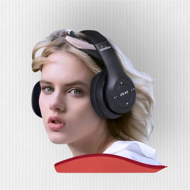 house of common HD Sound Headphones with Mic & SD Card, Long Battery Duration_XZ Bluetooth & Wired
