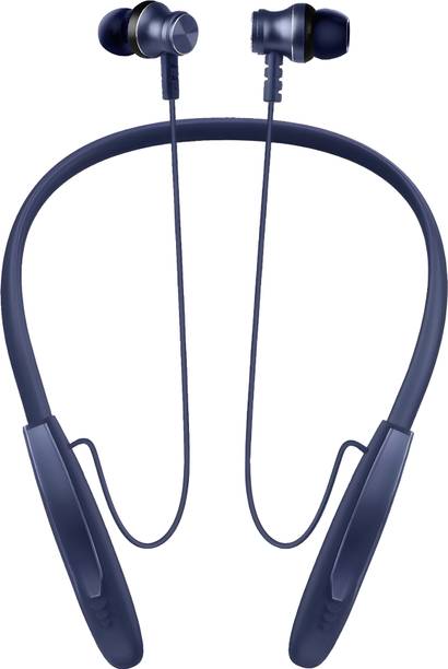Bxeno BX-Elite- 48 Hour Playtime Bluetooth Headphone Neckband Earphone (Blue7) Bluetooth
