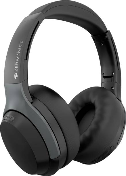 ZEBRONICS ZEB-WHP 6 ( Duke Plus ), 70H Backup, ANC, ENC, Dual Pairing, BT v5.4,Gaming Mode Bluetooth